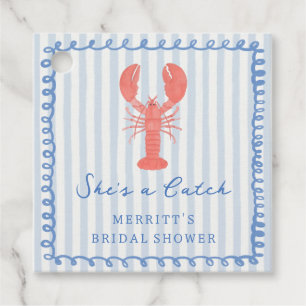 Coastal Lobster Bridal Shower Favor Tags