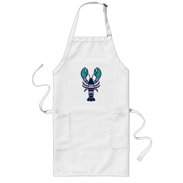 Coastal Lobster Pattern Standard Apron (Front)