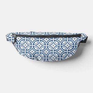 Coastal Lotus Tile Pattern - The White Lotus Bum Bags