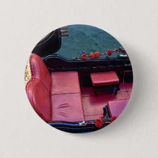 Coastal Luxury Gondola in Venice 6 Cm Round Badge