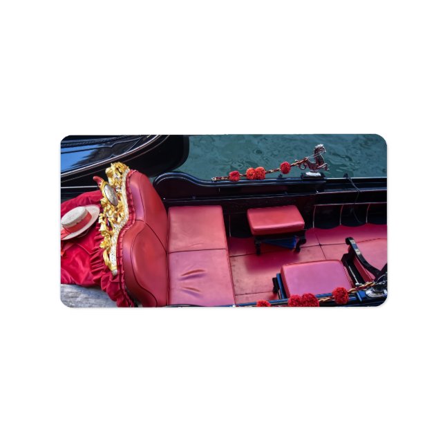 Coastal Luxury Gondola in Venice Label (Front)