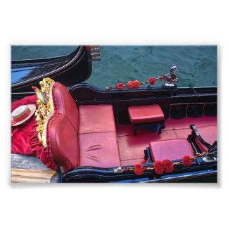 Coastal Luxury Gondola in Venice Photo Print
