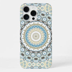 Coastal Mandala in Sand, Blue, and Driftwood Tones iPhone 16 Pro Max Case