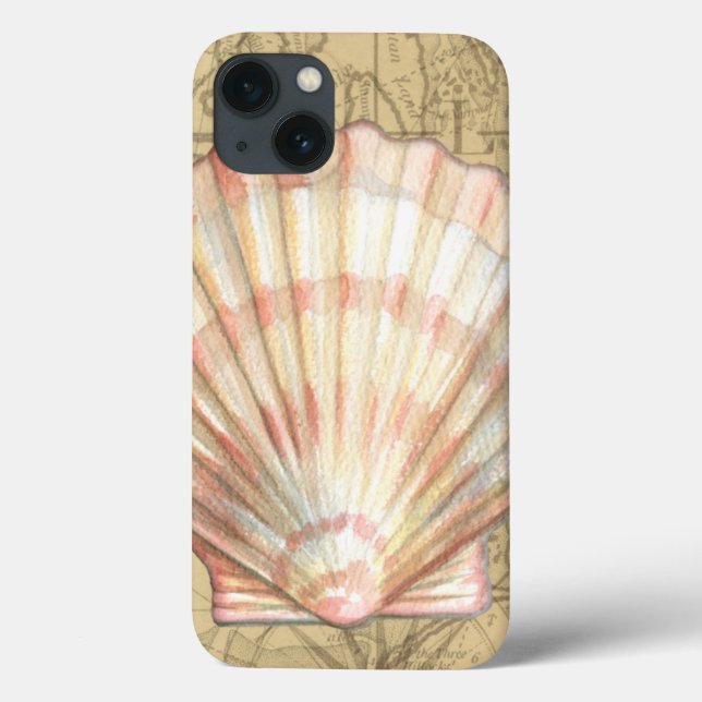 Coastal Map Collage Case-Mate iPhone Case (Back)