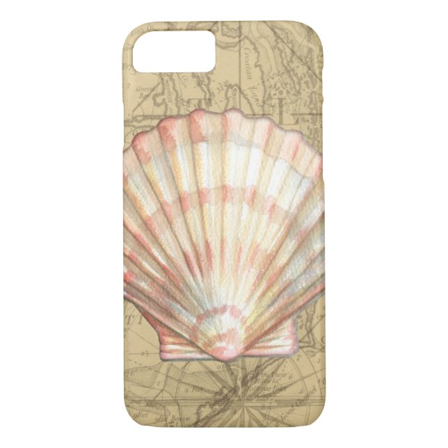 Coastal Map Collage Case-Mate iPhone Case (Back)