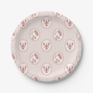 Coastal Mediterranean Lobster & Citrus Terracotta Paper Plate