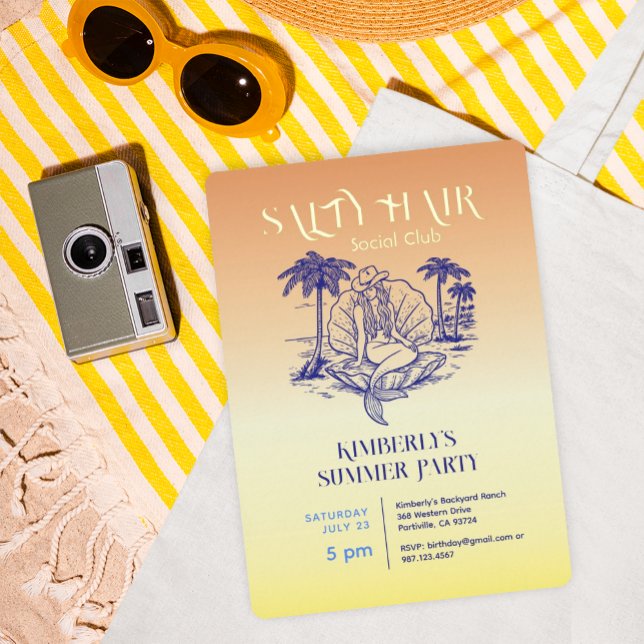 Coastal Mermaid Cowgirl Summer Party Gold (Creator Uploaded)