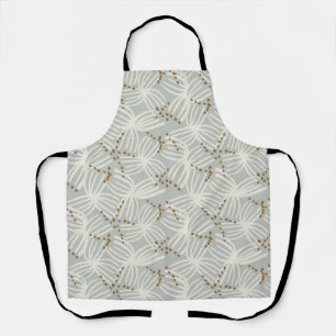 Coastal minimalist bohemian abstract - dusty blue apron