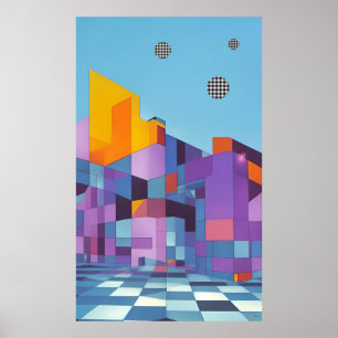 Coastal Modern Manor (Version A) - Ken Gauge Art Poster