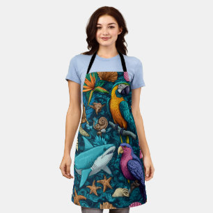 Coastal Mood All-Over Print Apron Gift