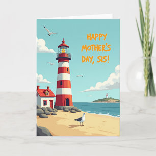 Coastal Mothers Day Wishes Card