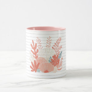 Coastal/nautical coral reef mug