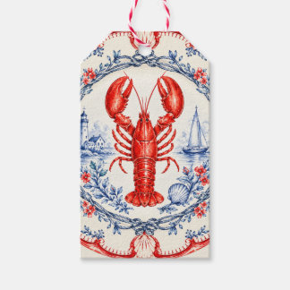 Coastal Nautical Maine Clambake Favour Tags