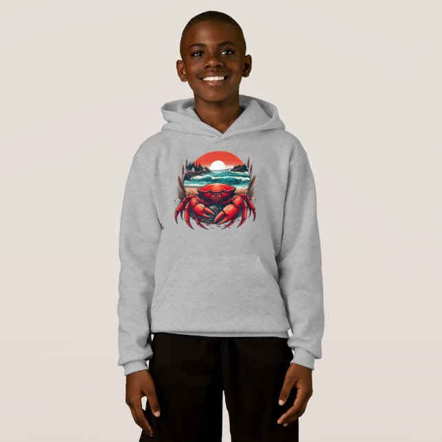 coastal/nautical Maine crab (Front Full)