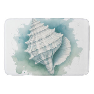 Coastal/Nautical seashell  Bath Mat