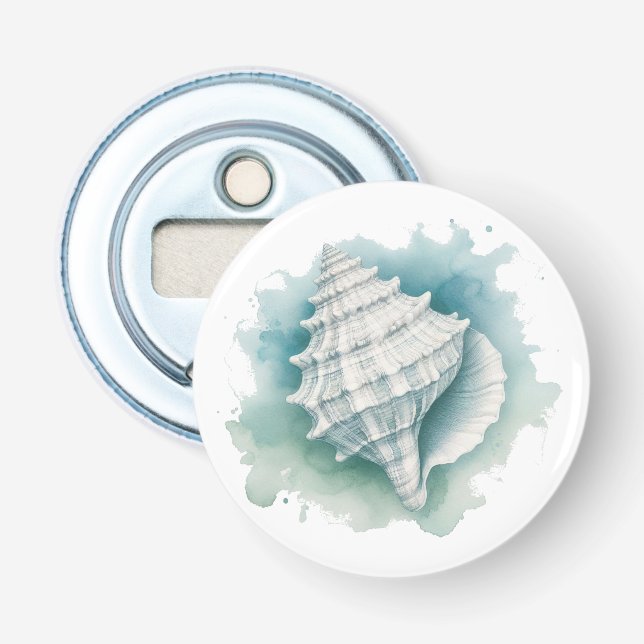 Coastal/Nautical seashell  Bottle Opener (Front)