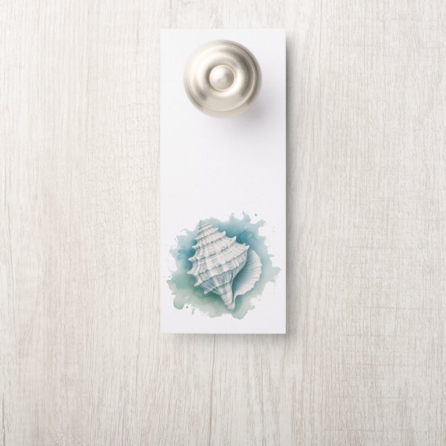 Coastal/Nautical seashell  Door Hanger (On Knob)