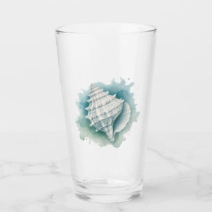 Coastal/Nautical seashell  Glass
