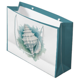 Coastal/Nautical seashell  Large Gift Bag