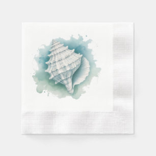 Coastal/Nautical seashell  Napkin