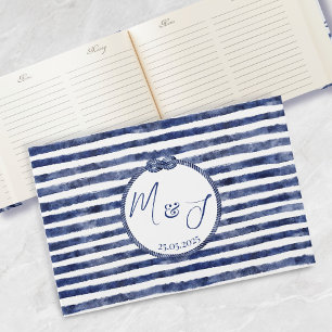 Coastal Nautical Wedding Guest Book