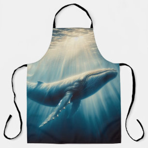 coastal/nautical whale apron