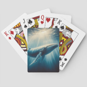 coastal/nautical whale playing cards