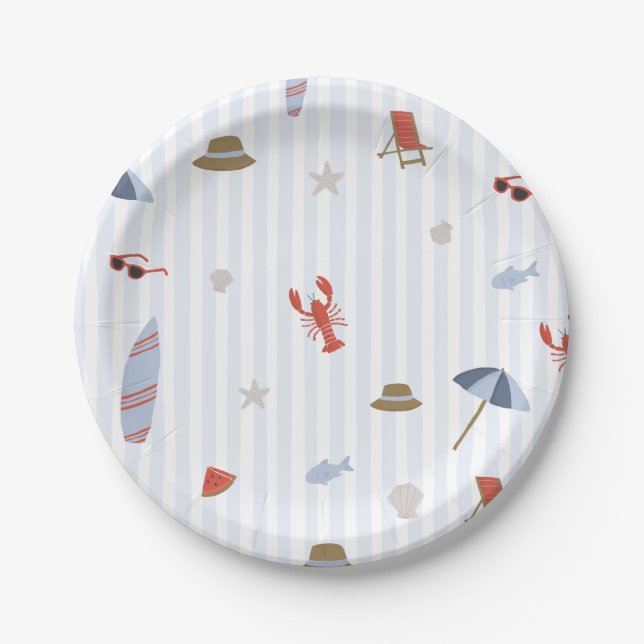 Coastal New England Cape Cod East Coast Plates (Front)