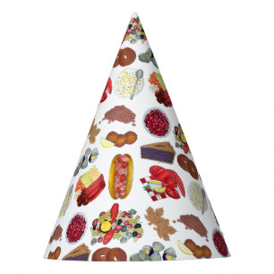 Coastal New England Foods Northeast America USA Party Hat
