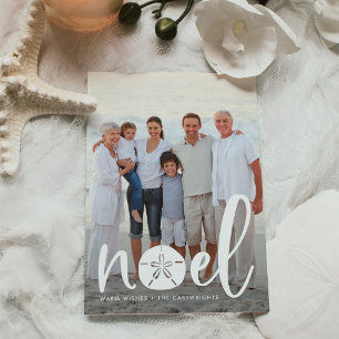 Coastal Noel   Holiday Photo Card