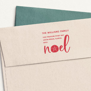 Coastal Noel   Return Address Self-inking Stamp