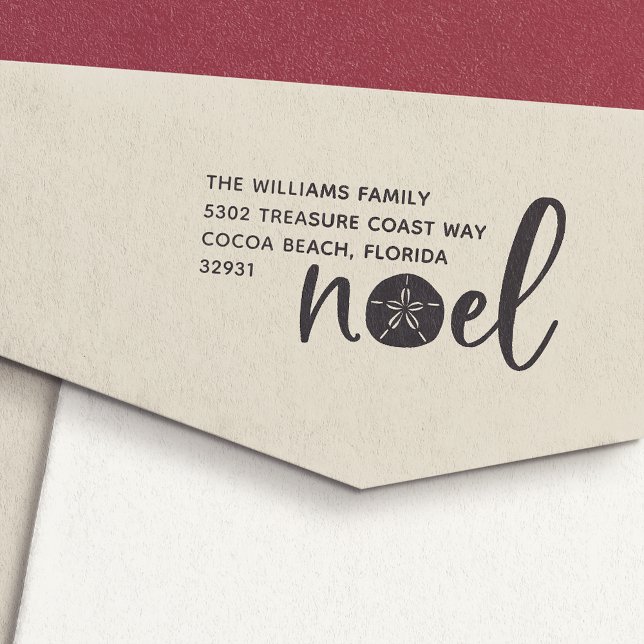 Coastal Noel | Return Address Self-inking Stamp (Creator Uploaded)