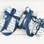 Coastal Noel | Watercolor Christmas Wrapping Paper Sheet<br><div class="desc">Wrap your holiday gifts in seaside charm with this elegant Coastal Noel wrapping paper set. This set includes three coordinating pre-cut sheets featuring original watercolor illustrations: • A mistletoe-tied crab over a soft blue bow lattice • A blue lobster holding holiday greenery • A chinoiserie oyster tree pattern with ribbons,...</div>