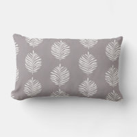 Coastal Palm Leaf Pattern Gull Grey