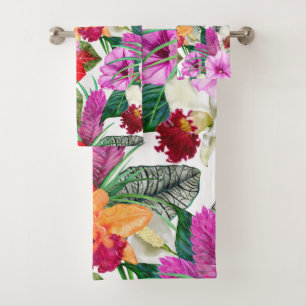 Coastal Paradise Blooms  Bath Towel Set