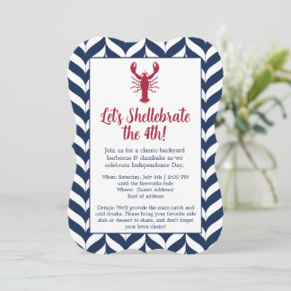 Coastal Patriotic 4th of July Party Invitation