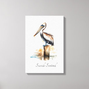 Coastal Pelican Beach House Decor