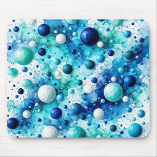 Coastal Poly Bubbles Mouse Pad