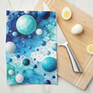 Coastal Poly Bubbles Tea Towel