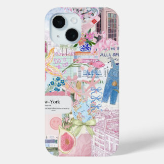 Coastal Preppy Collage, Summer Collage Phone case