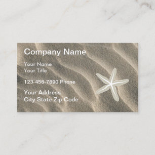 Coastal Real Estate Theme Business Card