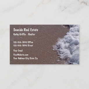 Coastal Real Estate Theme Business Card
