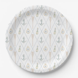 Coastal Sailboat Paper Plates