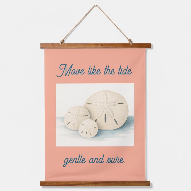 Coastal Sand Dollar Wall Hanging Hanging Tapestry (Front)