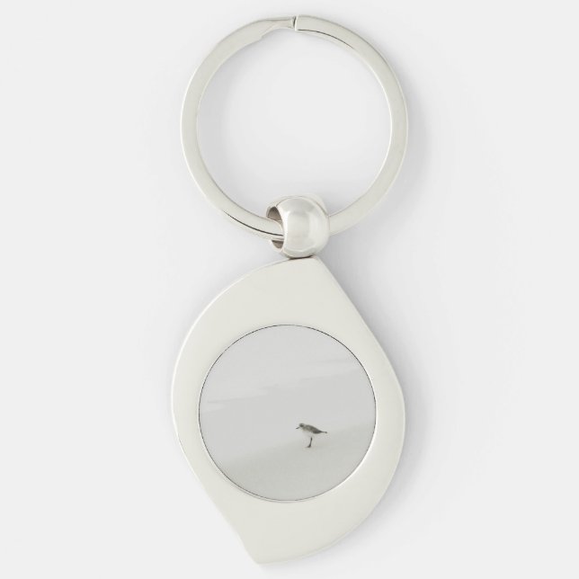 Coastal Sandpiper on the Beach Key Ring (Front)