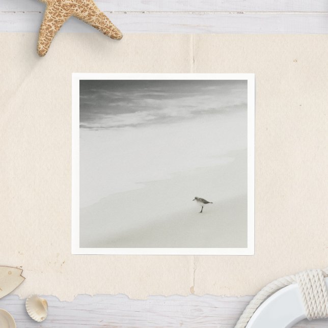 Coastal Sandpiper on the Beach Napkin (Creator Uploaded)