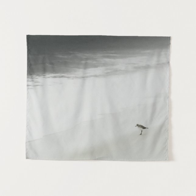 Coastal Sandpiper on the Beach Tapestry (Front (Horizontal))