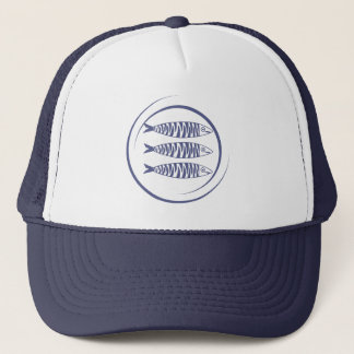 Coastal Sardine Fish Art Trucker Hat