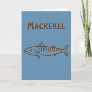 Coastal Sardine Marine Minimalist Fish Lover Card