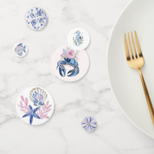 Coastal Sea Life Baby Shower Table Confetti